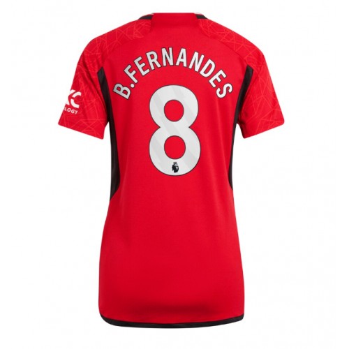 Maillot de foot Manchester United Bruno Fernandes #8 Domicile Femmes 2023-24 Manches Courte